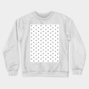 White Retro Aesthetic Stars / VSCO Stars Crewneck Sweatshirt